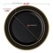 Black with Gold Edge Rim Plastic Dinner Plates - 10.25" (120 Plates)